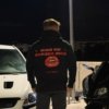 HOODIE BLACK KISS ME BEFORE RIDE